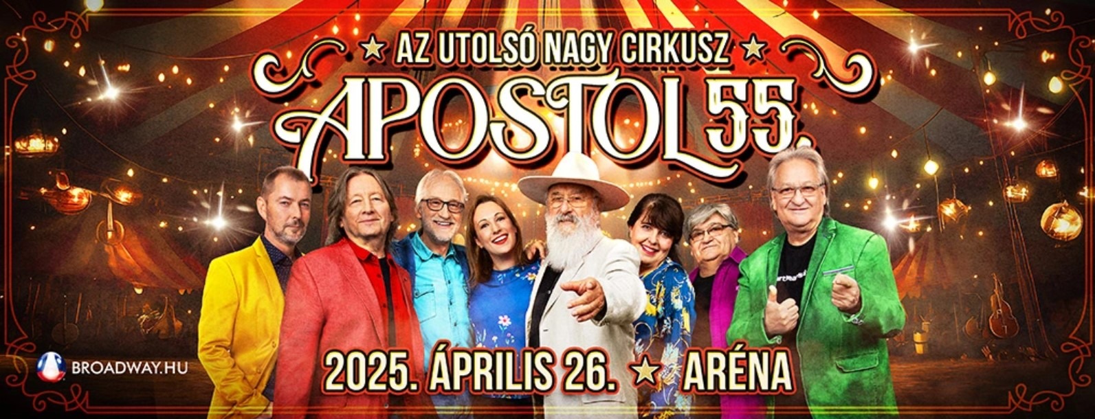 apostol 55 koncert aréna 2025